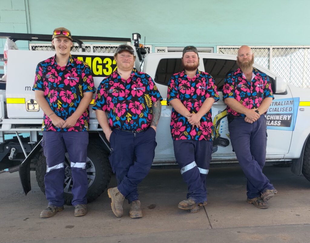 Australian Specialised Machinery Glass technician team photo
